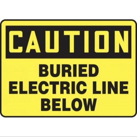 Accuform OSHA CAUTION SAFETY SIGN BURIED MELC629XL MELC629XL